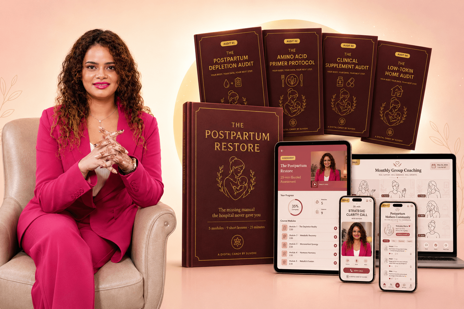 Suvidhi with The Postpartum Restore — the assessment, 4 clinical audits and 3 bonuses