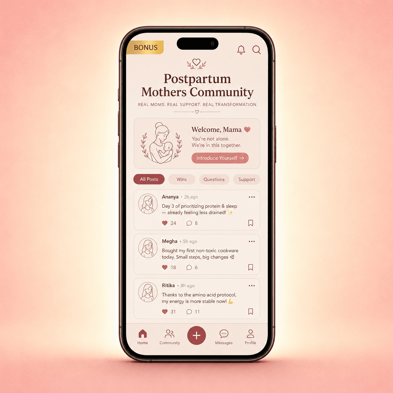 Private Postpartum Mothers Community
